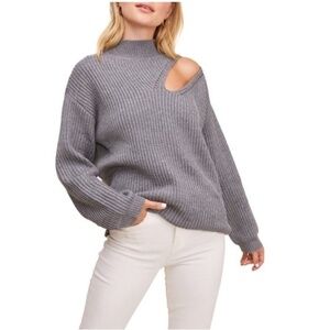 ASTR the Label Cutout Turtleneck Sweater